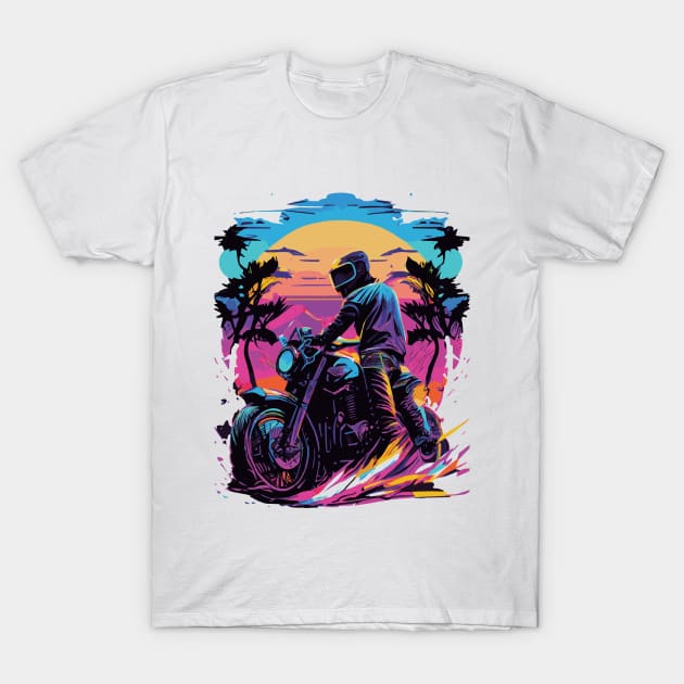 motorcycle ride T-Shirt by minimalstore